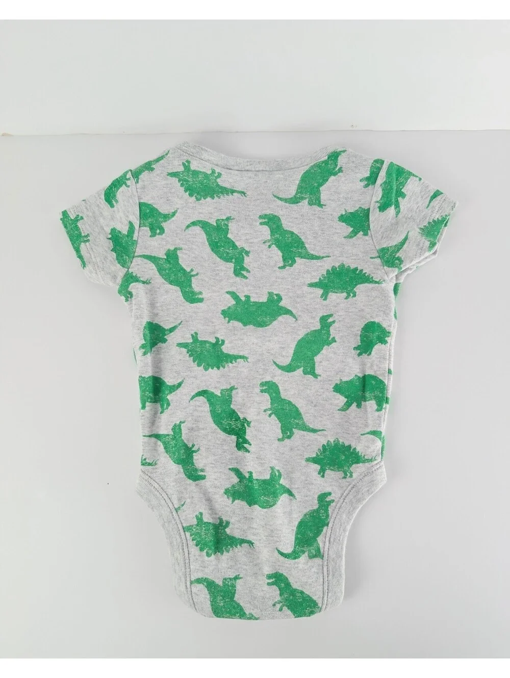 Old Navy Dino Short Sleeve Baby Onesie (Size: 6-12mo)